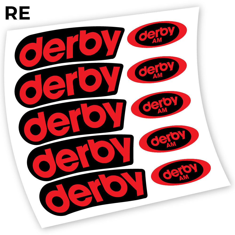 Stickers Derby Carbon AM compatibles Autocollants roues