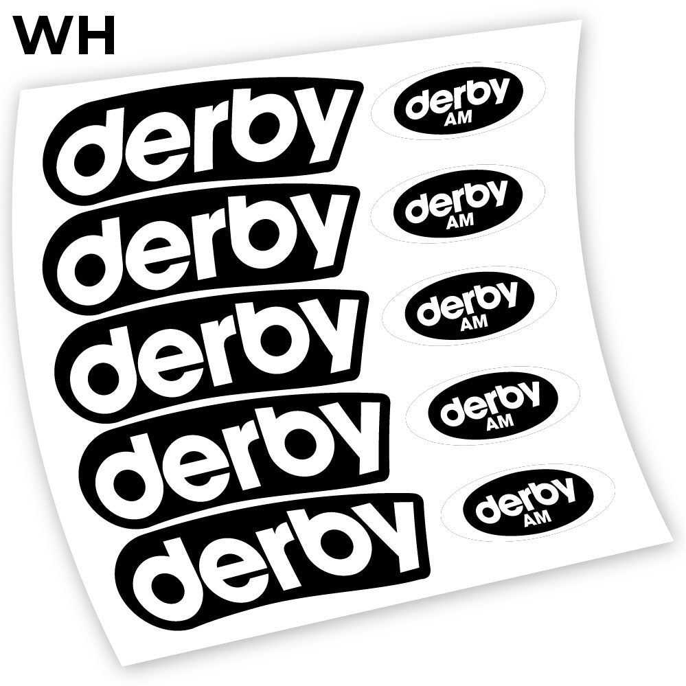 Stickers Derby Carbon AM compatibles Autocollants roues
