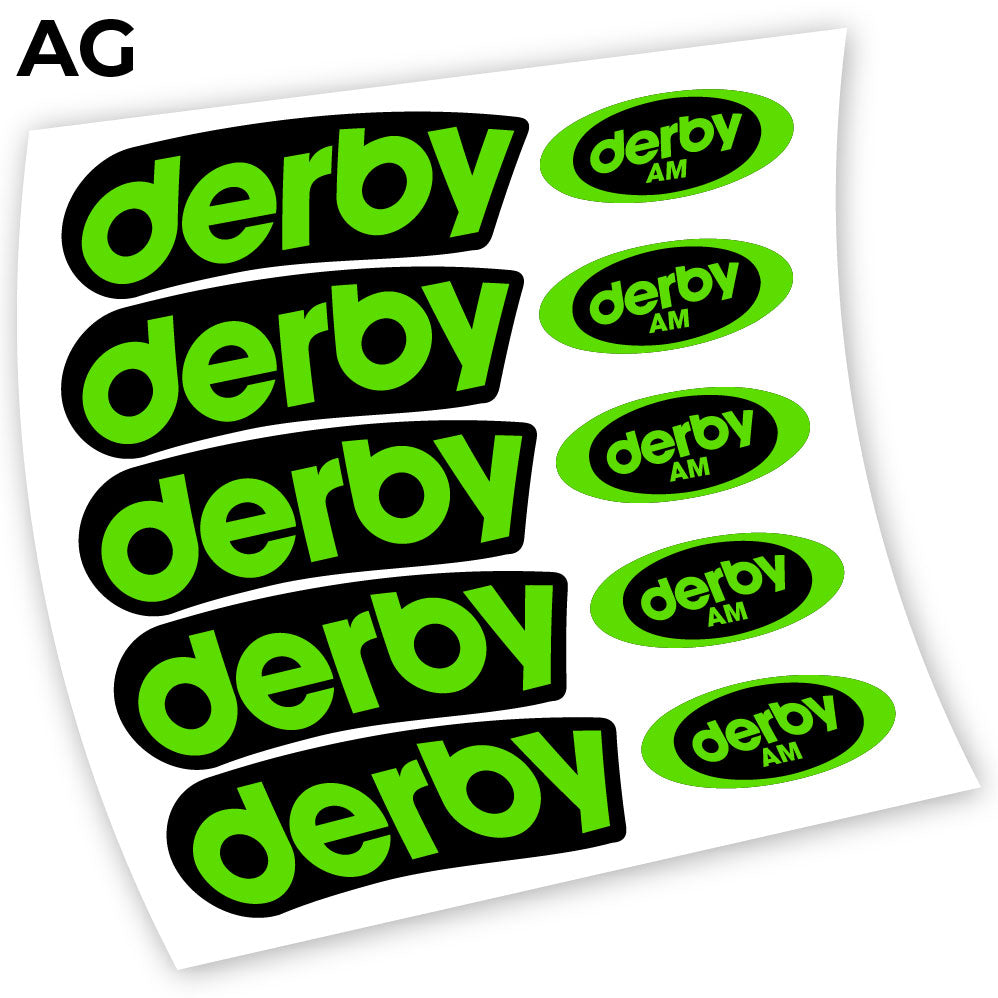 Stickers Derby Carbon AM compatibles Autocollants roues