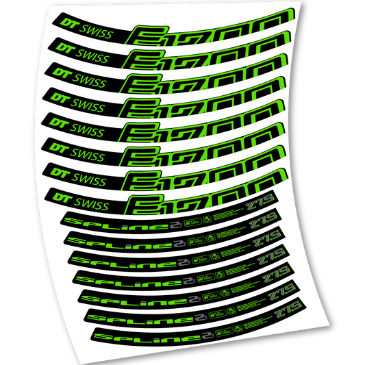 Stickers DT Swiss E1700 Spline2 2017 compatibles Autocollants roues