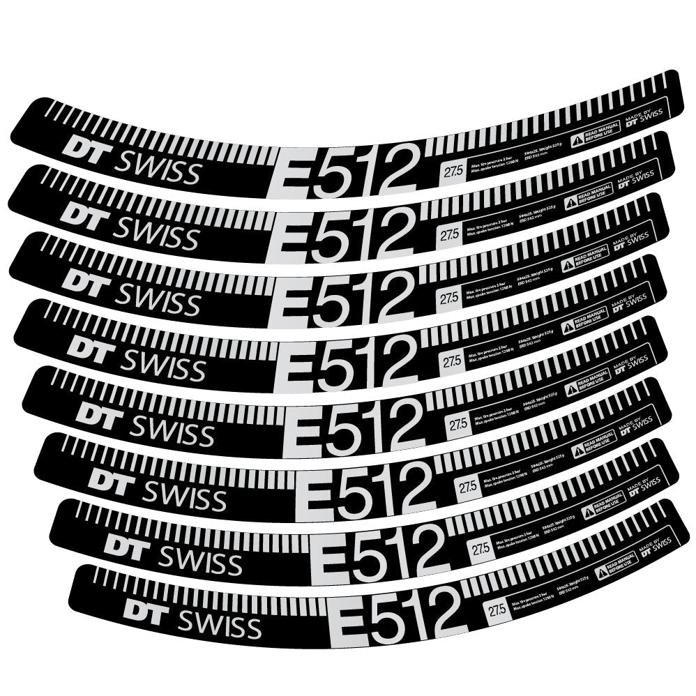 Stickers Dt swiss E512 compatibles Autocollants roues VTT 27.5"