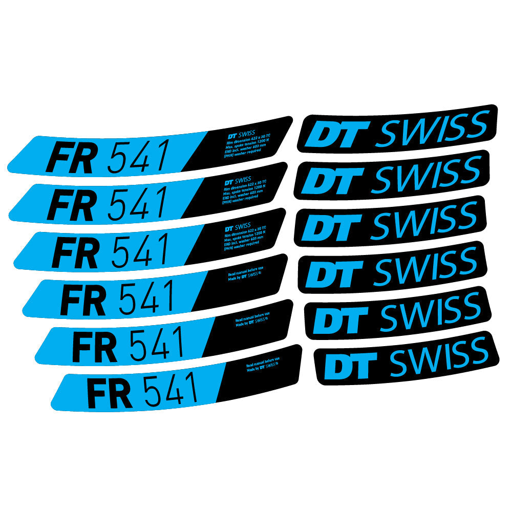 Stickers DT Swiss FR 541 compatibles Autocollants roues VTT 29"