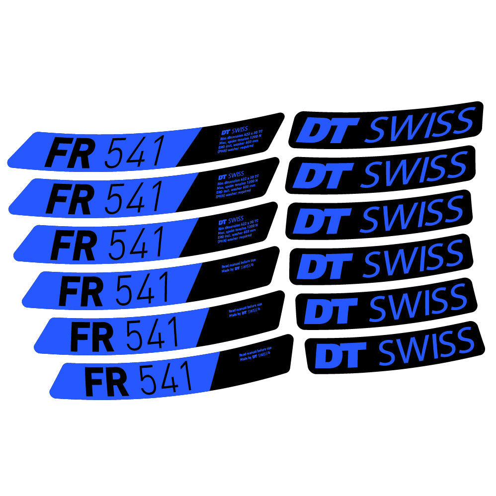 Stickers DT Swiss FR 541 compatibles Autocollants roues VTT 29"