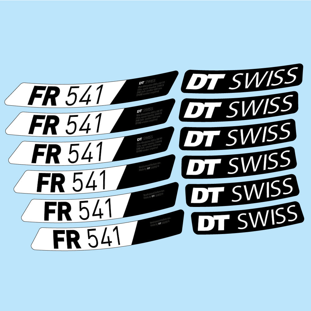 Stickers DT Swiss FR 541 compatibles Autocollants roues VTT 29"