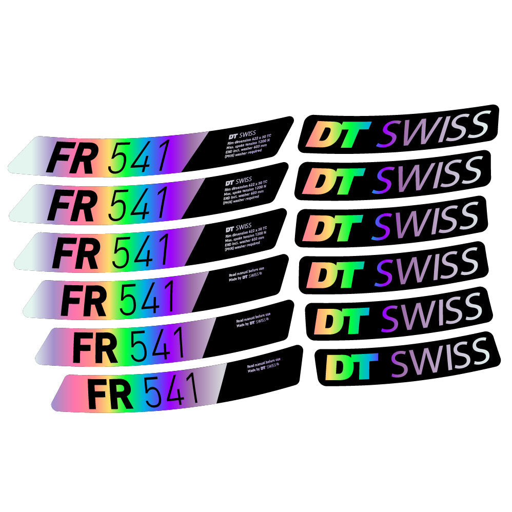 Stickers DT Swiss FR 541 compatibles Autocollants roues VTT 29"