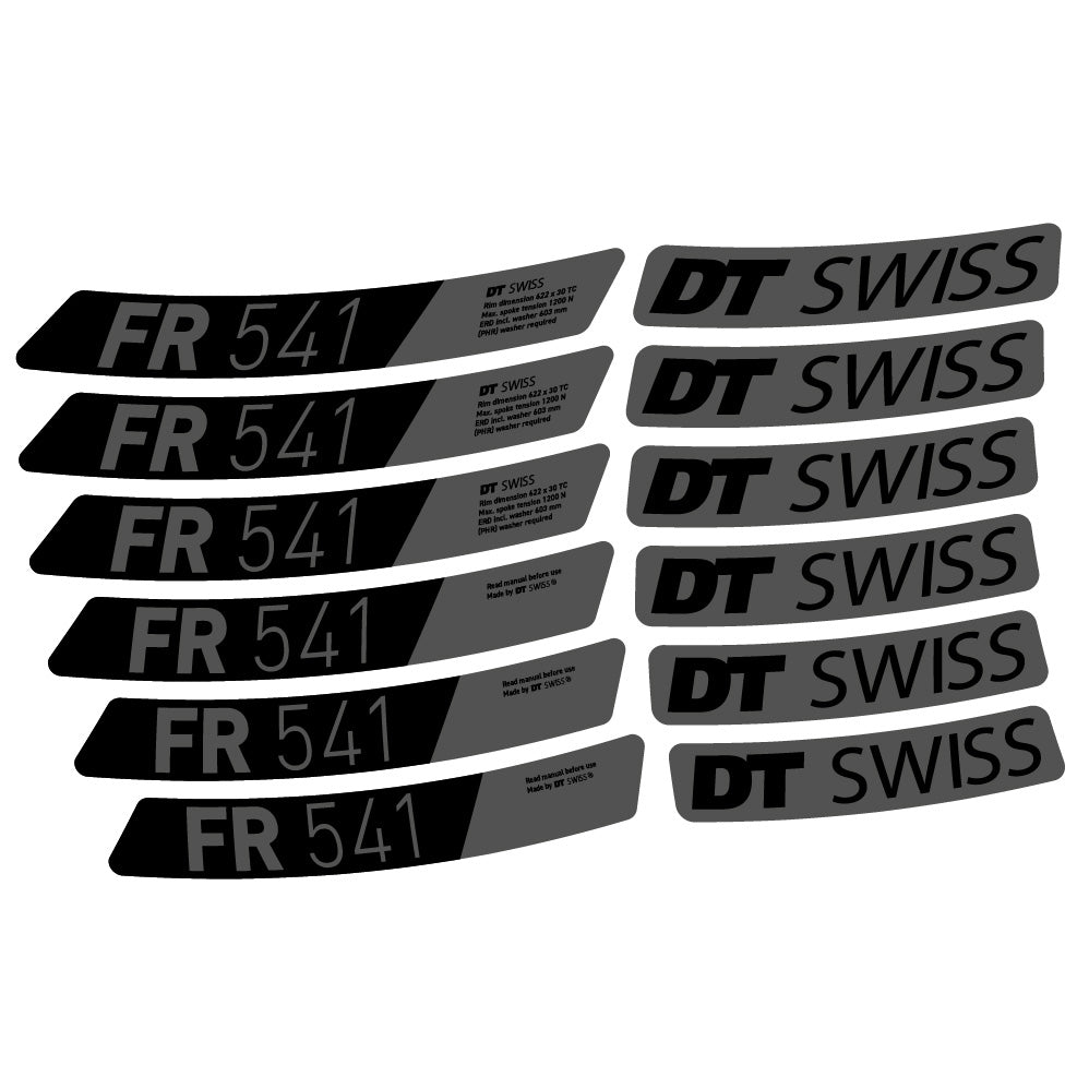 Stickers DT Swiss FR 541 compatibles Autocollants roues VTT 29"