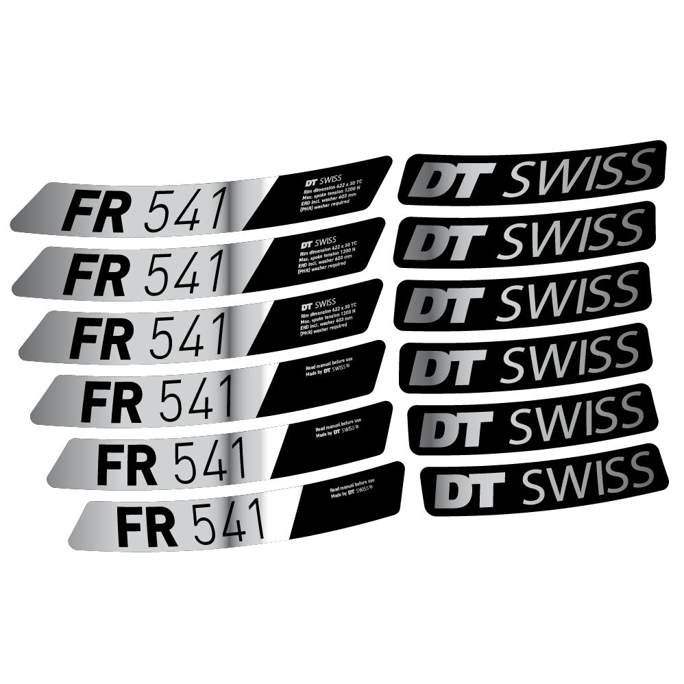 Stickers DT Swiss FR 541 compatibles Autocollants roues VTT 29"