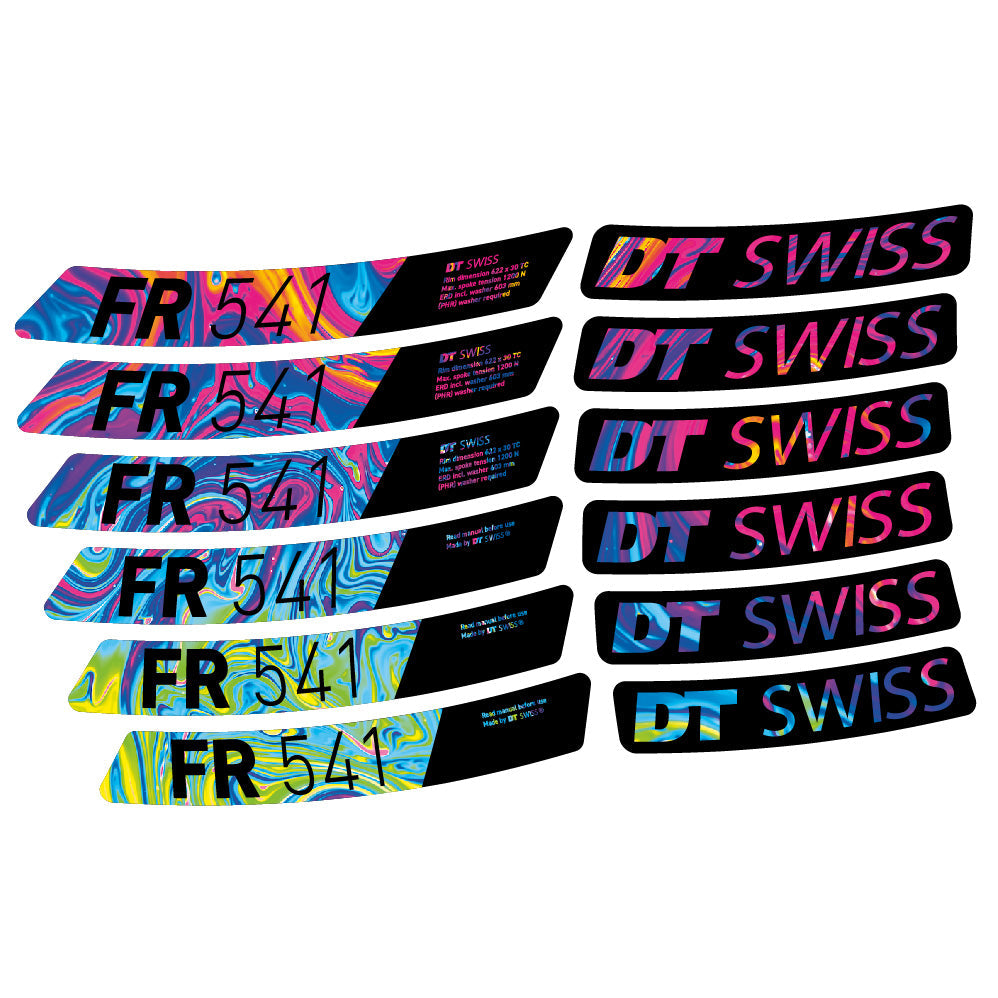 Stickers DT Swiss FR 541 compatibles Autocollants roues VTT 29"