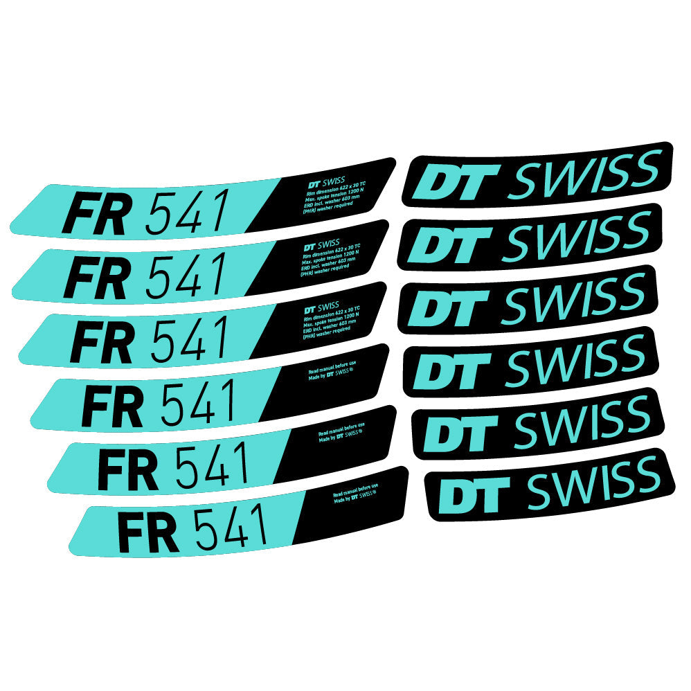 Stickers DT Swiss FR 541 compatibles Autocollants roues VTT 29"