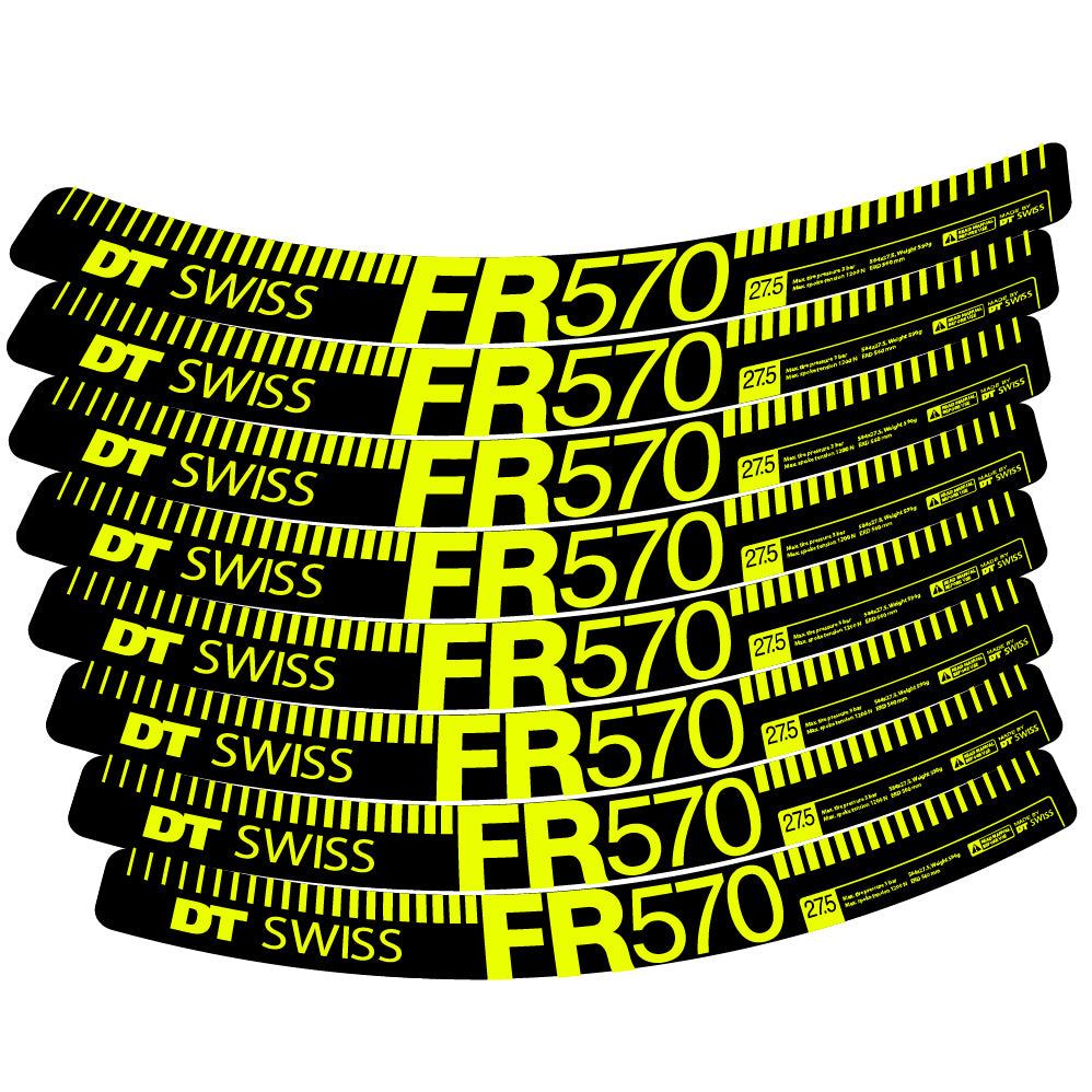 Stickers DT Swiss FR 570 compatibles Autocollants roues VTT 29"