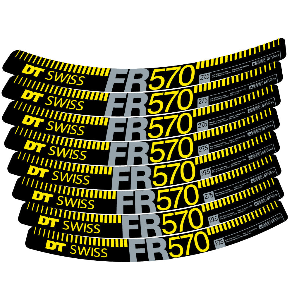 Stickers DT Swiss FR 570 compatibles Autocollants roues VTT 29"