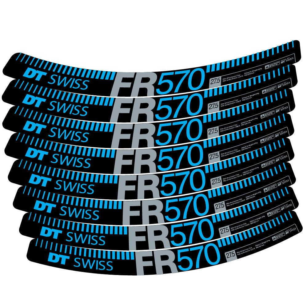 Stickers DT Swiss FR 570 compatibles Autocollants roues VTT 29"