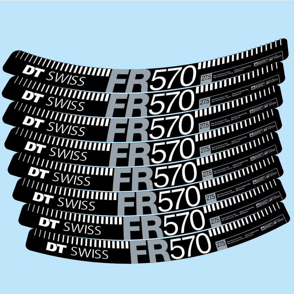 Stickers DT Swiss FR 570 compatibles Autocollants roues VTT 29"