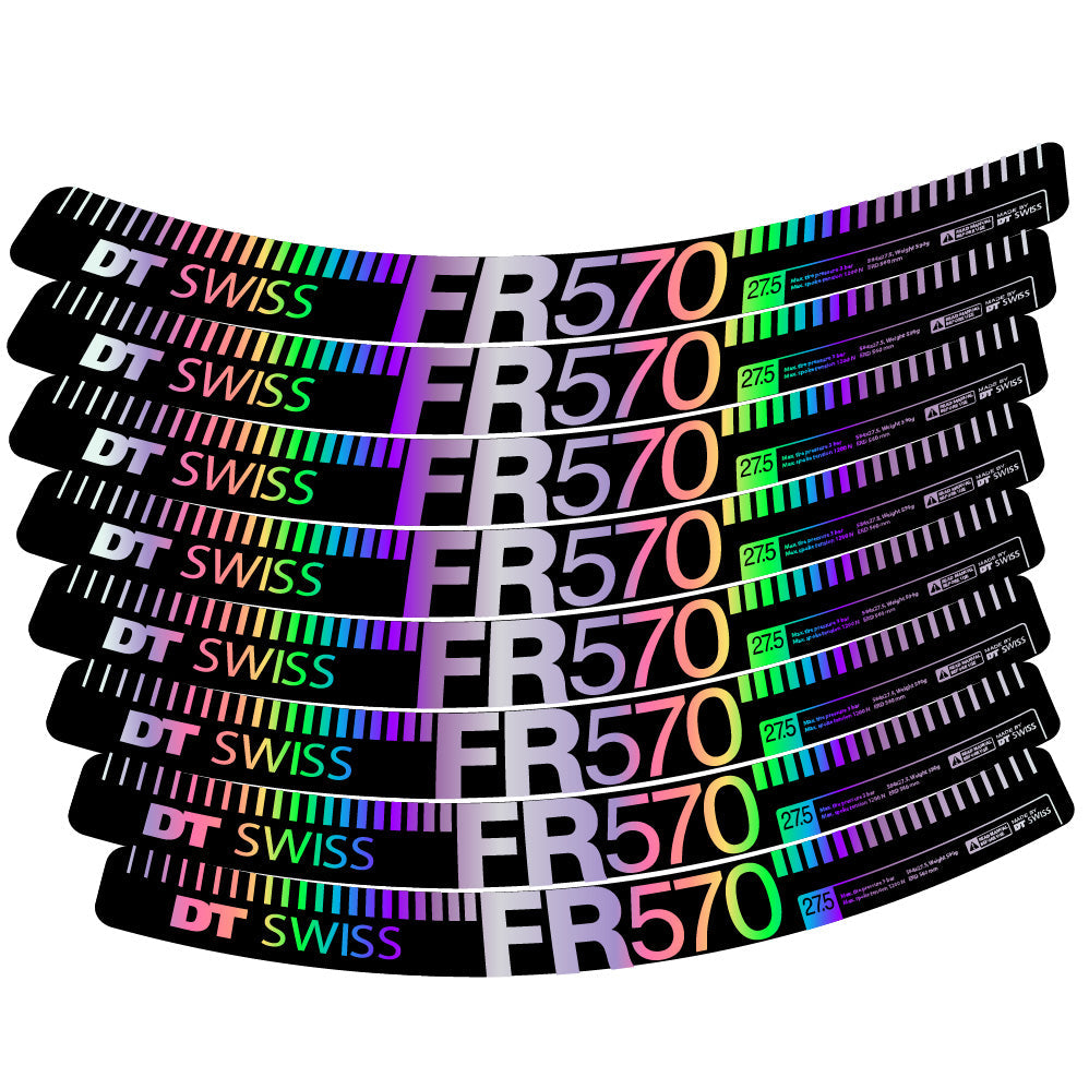 Stickers DT Swiss FR 570 compatibles Autocollants roues VTT 29"