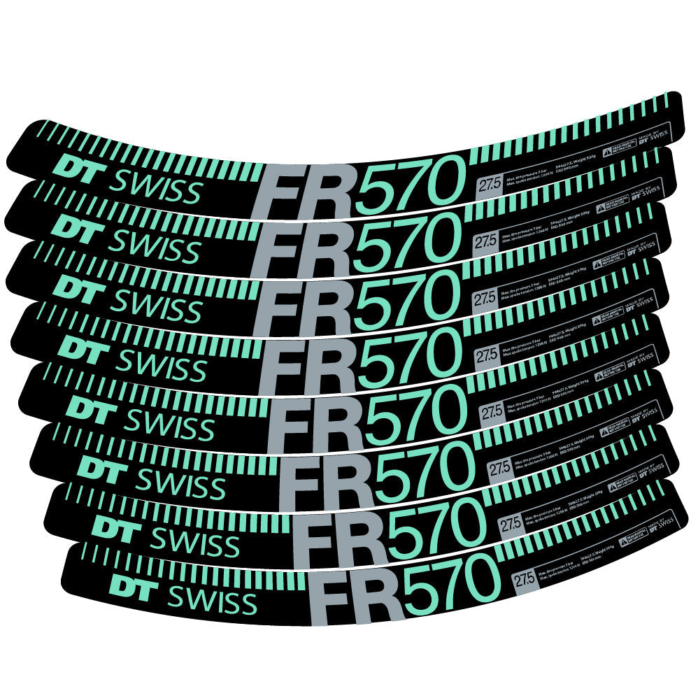 Stickers DT Swiss FR 570 compatibles Autocollants roues VTT 29"