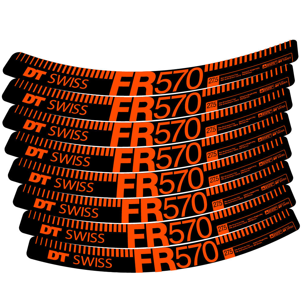 Stickers DT Swiss FR 570 compatibles Autocollants roues VTT 29"