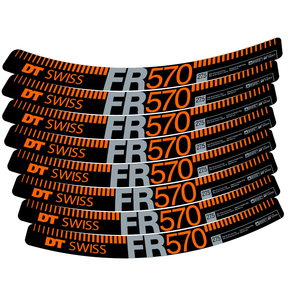 Stickers DT Swiss FR 570 compatibles Autocollants roues VTT 29"