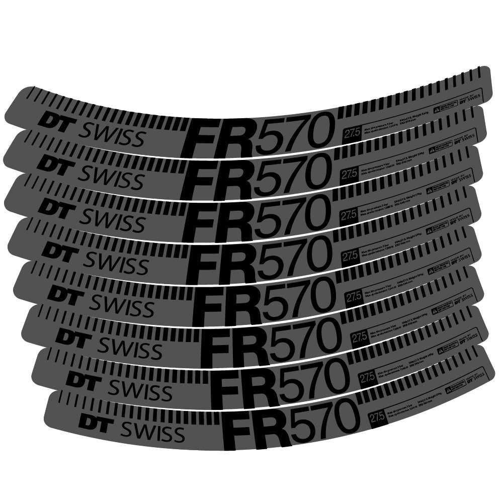 Stickers DT Swiss FR 570 compatibles Autocollants roues VTT 29"