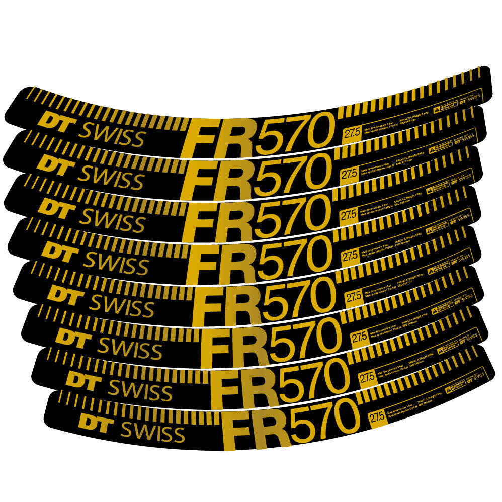 Stickers DT Swiss FR 570 compatibles Autocollants roues VTT 29"