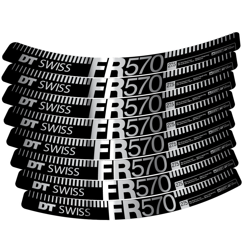 Stickers DT Swiss FR 570 compatibles Autocollants roues VTT 29"
