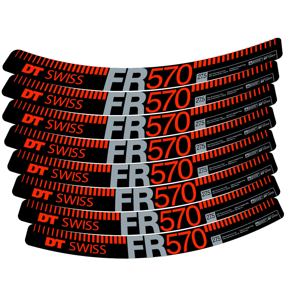 Stickers DT Swiss FR 570 compatibles Autocollants roues VTT 29"