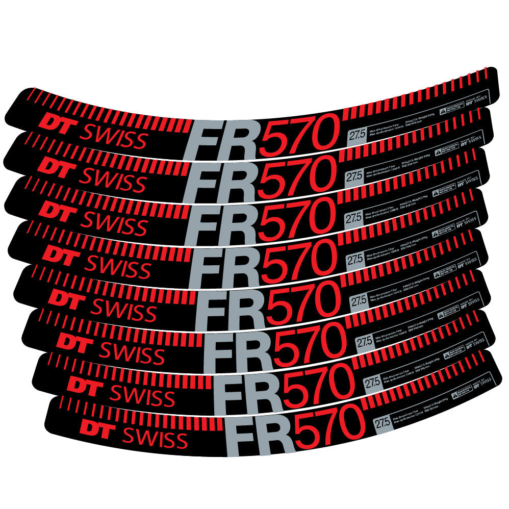 Stickers DT Swiss FR 570 compatibles Autocollants roues VTT 29"
