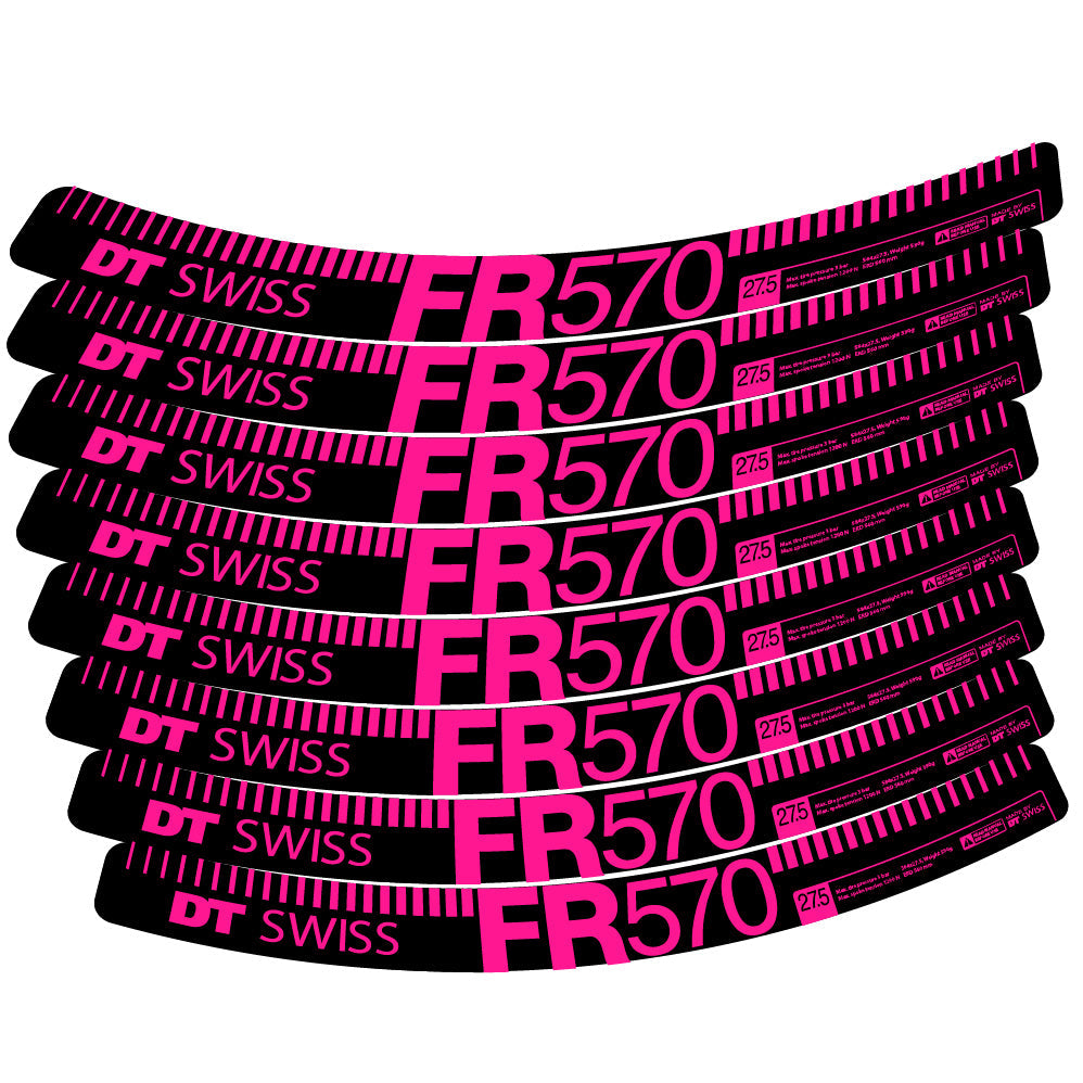 Stickers DT Swiss FR 570 compatibles Autocollants roues VTT 29"