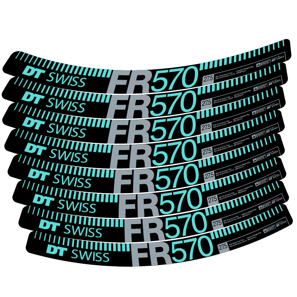 Stickers DT Swiss FR 570 compatibles Autocollants roues VTT 29"
