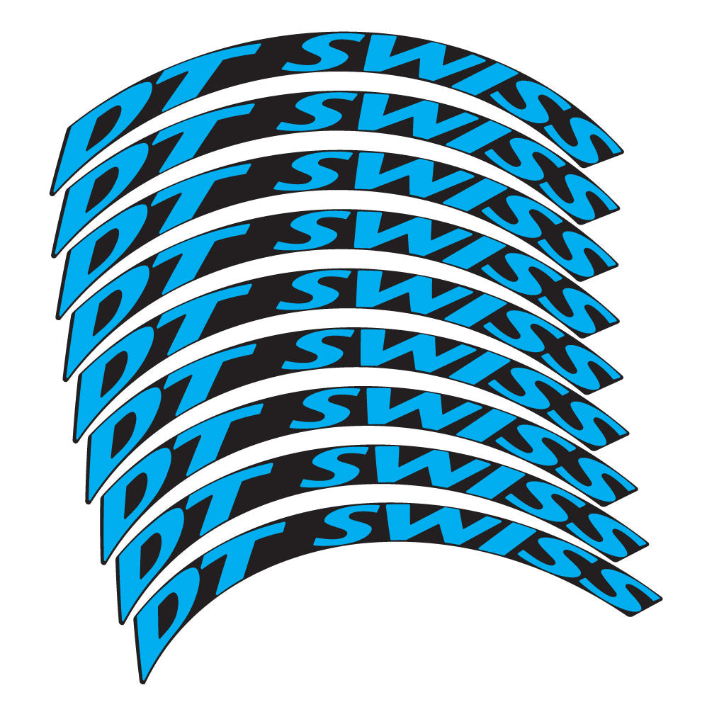 Stickers DT Swiss compatibles - Autocollants roue vélo VTT