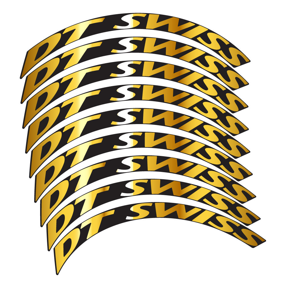 Stickers DT Swiss compatibles - Autocollants roue vélo VTT