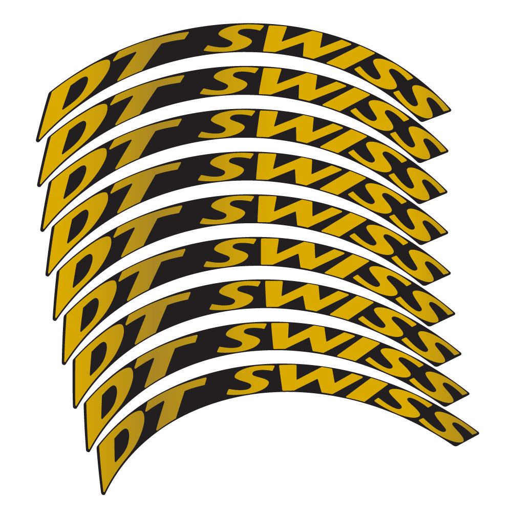 Stickers DT Swiss compatibles - Autocollants roue vélo VTT
