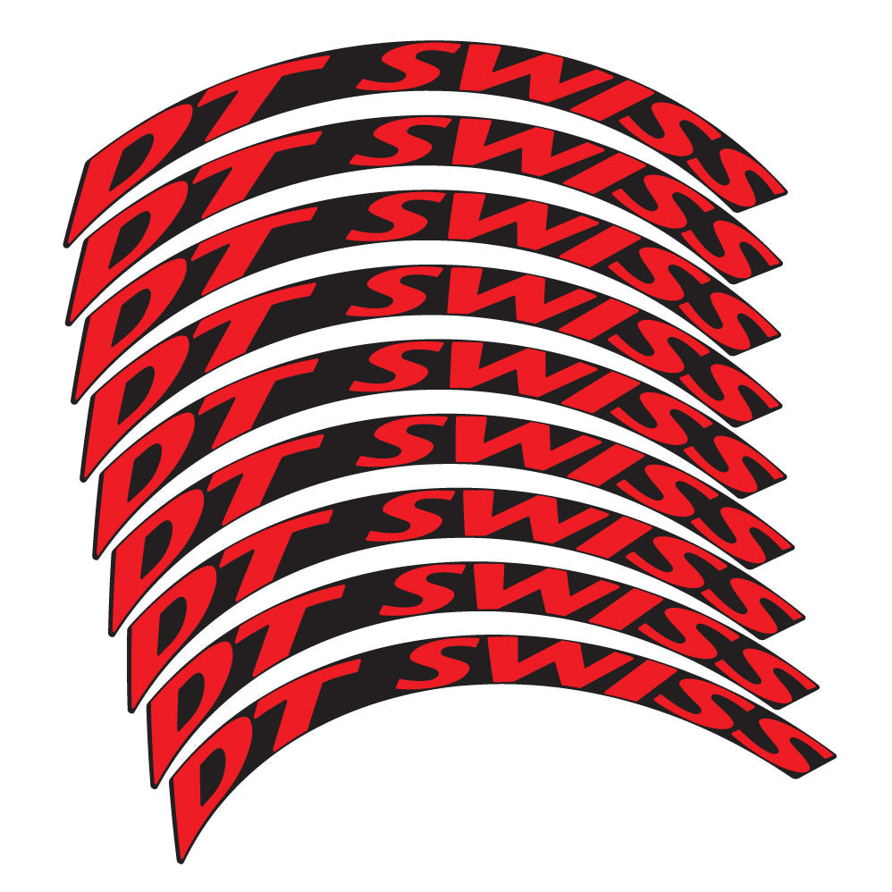 Stickers DT Swiss compatibles - Autocollants roue vélo VTT