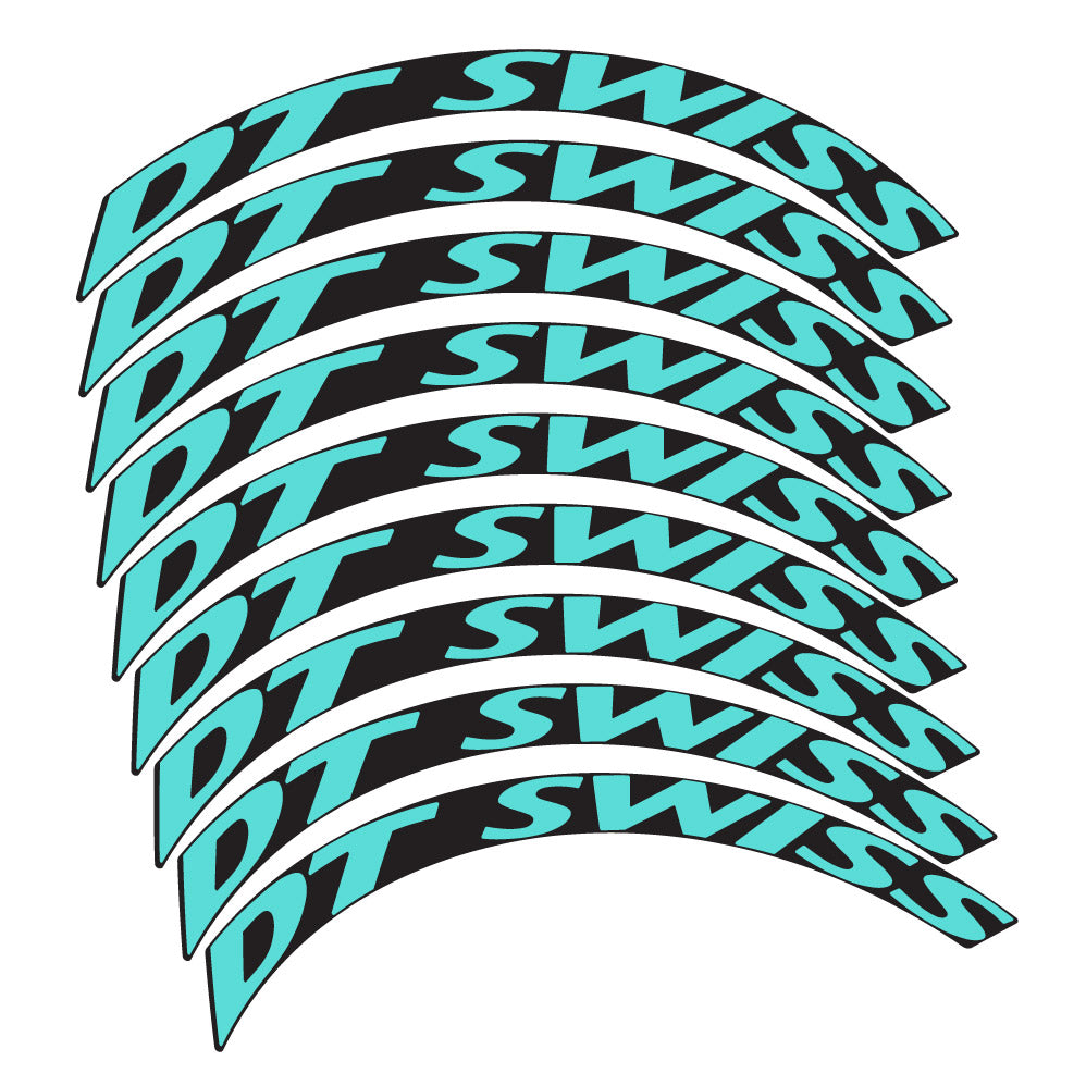 Stickers DT Swiss compatibles - Autocollants roue vélo VTT