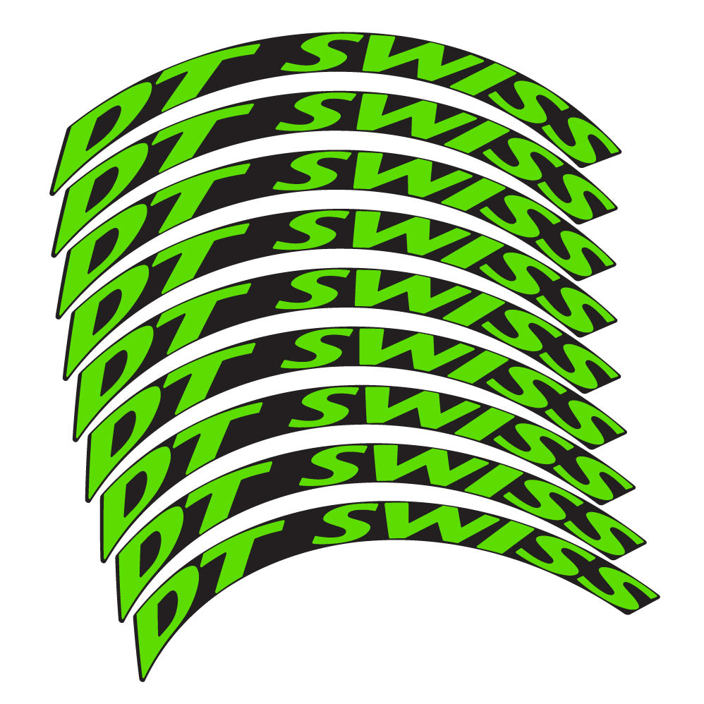 Stickers DT Swiss compatibles - Autocollants roue vélo VTT