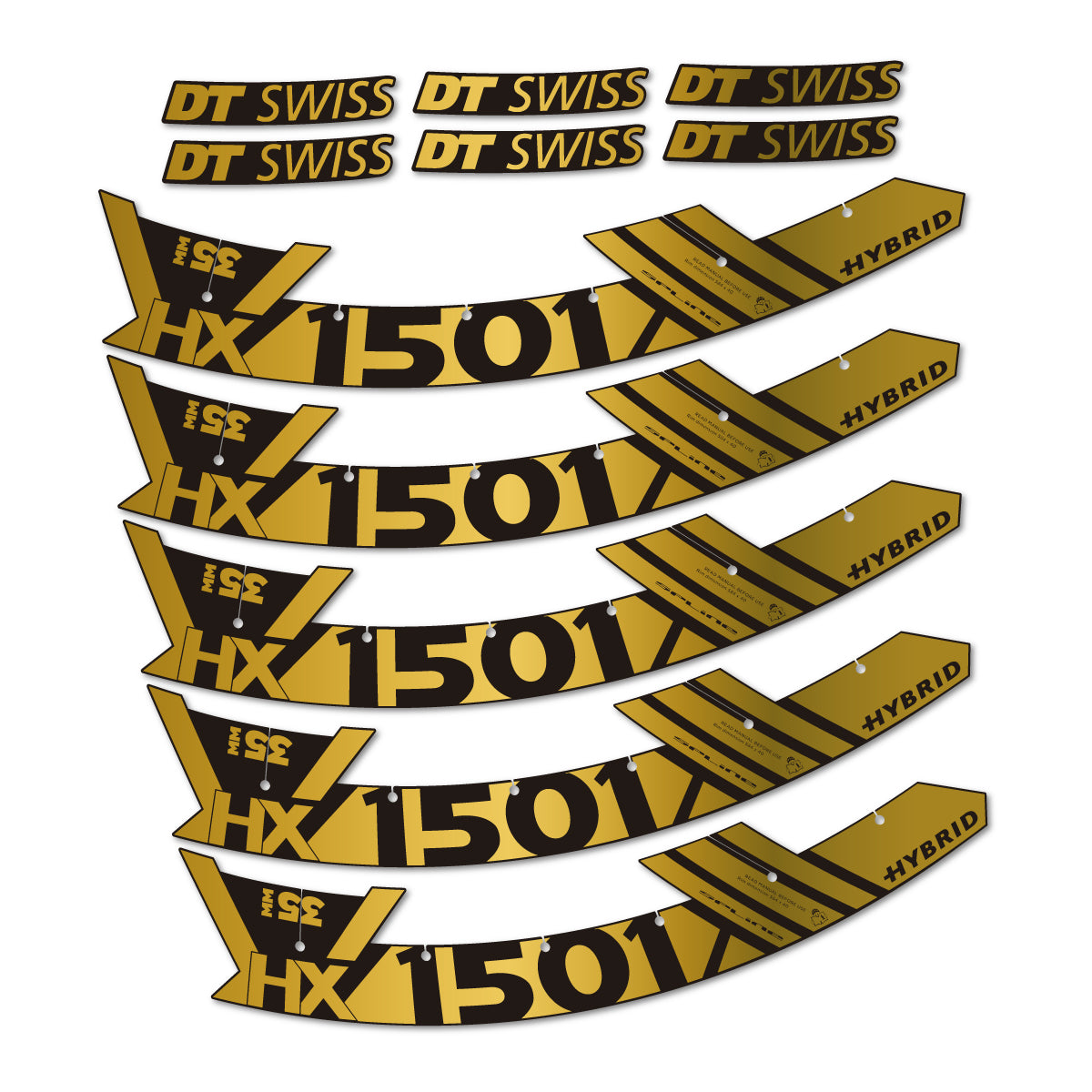 Stickers roue VTT DT Swiss HX 1501 35 Hybrid 29 autocollant vinyle