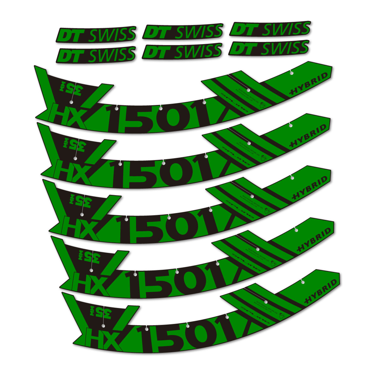 Stickers roue VTT DT Swiss HX 1501 35 Hybrid 29 autocollant vinyle