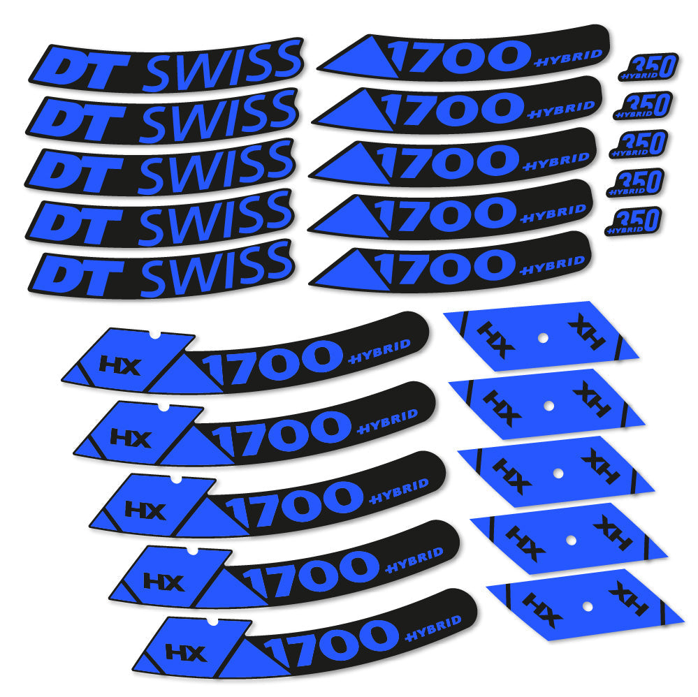 Stickers DT Swiss Hybrid HX 1700 Spline compatibles Autocollants roues VTT 29"