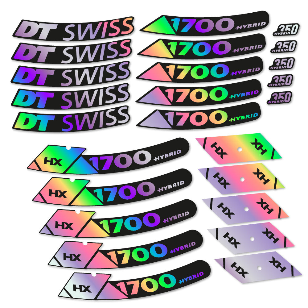Stickers DT Swiss Hybrid HX 1700 Spline 29 compatibles - Autocollants roue vélo VTT