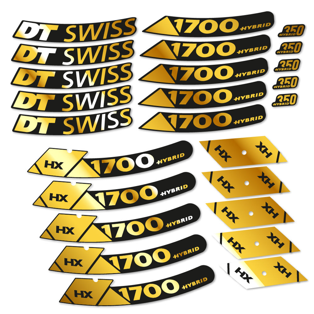 Stickers DT Swiss Hybrid HX 1700 Spline 29 compatibles - Autocollants roue vélo VTT