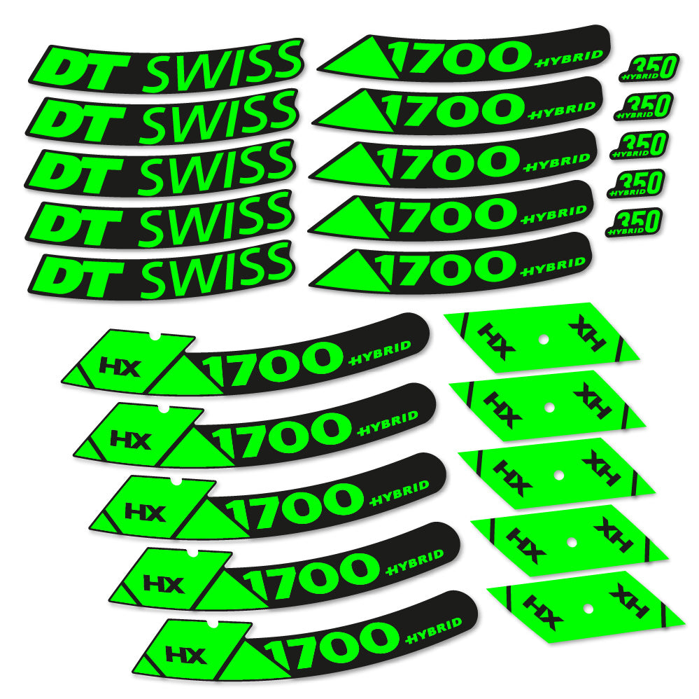 Stickers DT Swiss Hybrid HX 1700 Spline 29 compatibles - Autocollants roue vélo VTT