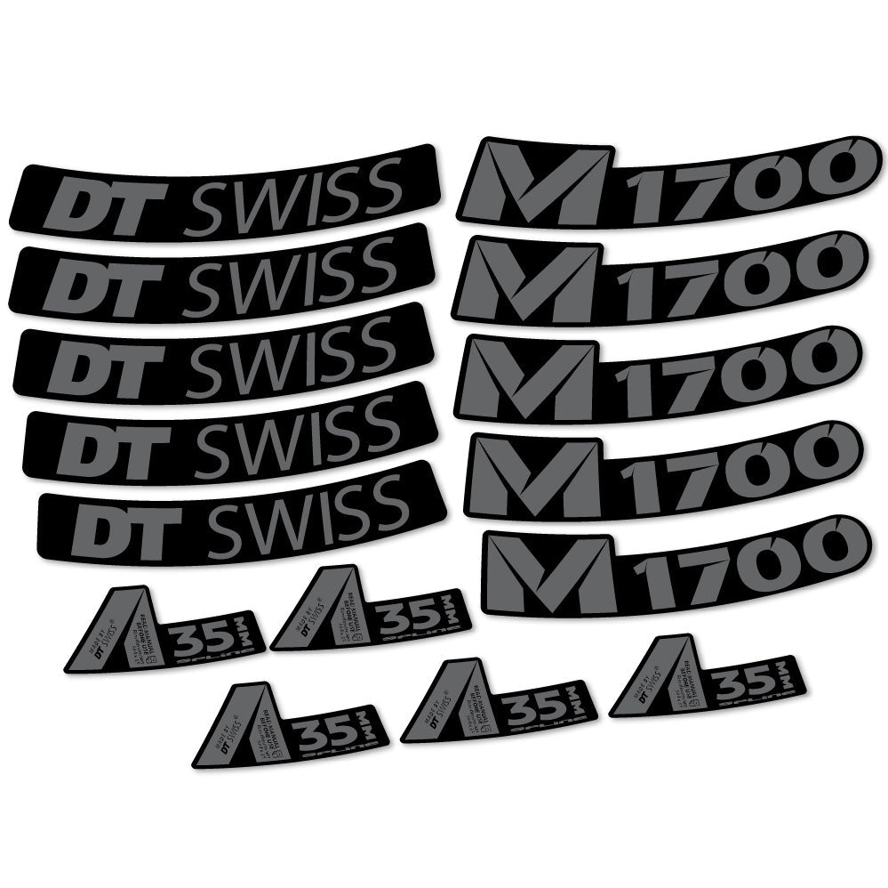 Stickers DT Swiss M1700 35mm compatibles Autocollants roues VTT 29"
