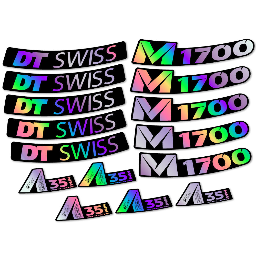 Stickers DT Swiss M1700 35mm compatibles Autocollants roues VTT 29"