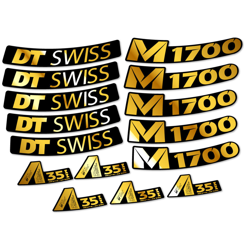 Stickers DT Swiss M1700 35mm compatibles Autocollants roues VTT 29"
