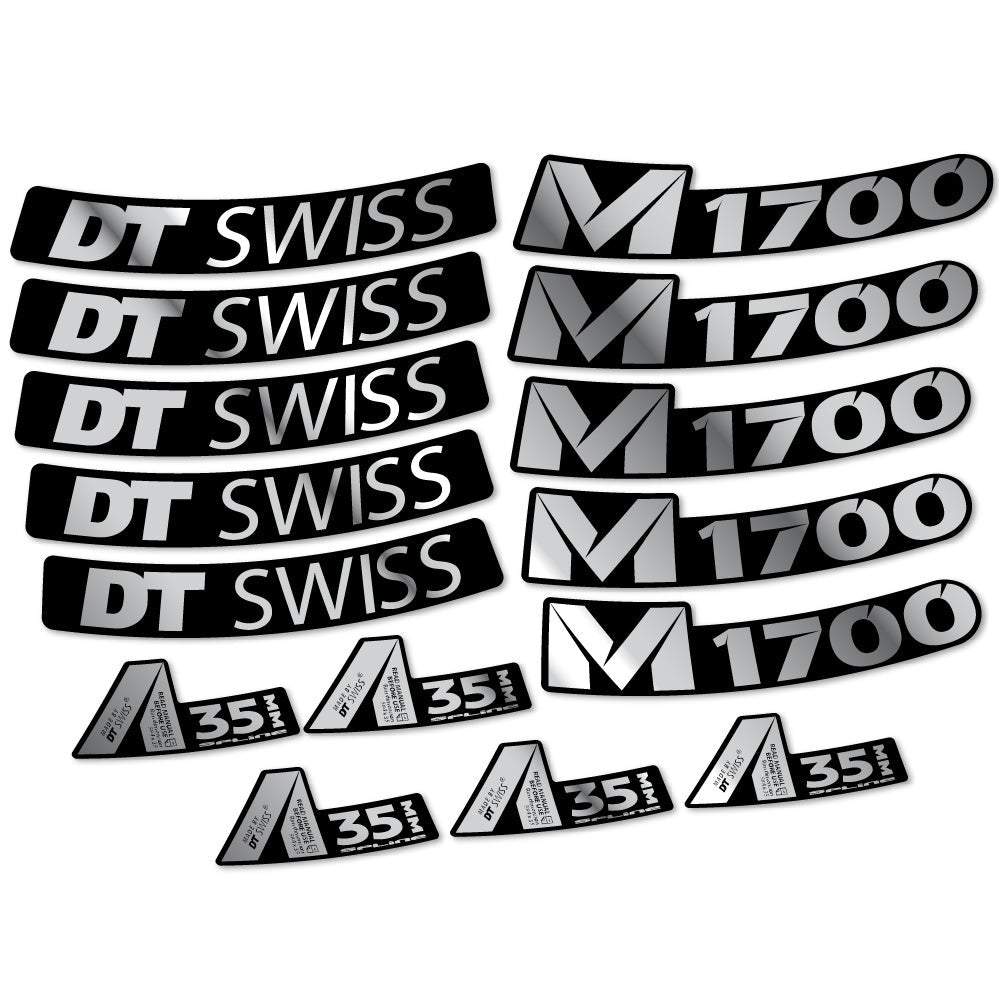 Stickers DT Swiss M1700 35mm compatibles Autocollants roues VTT 29"