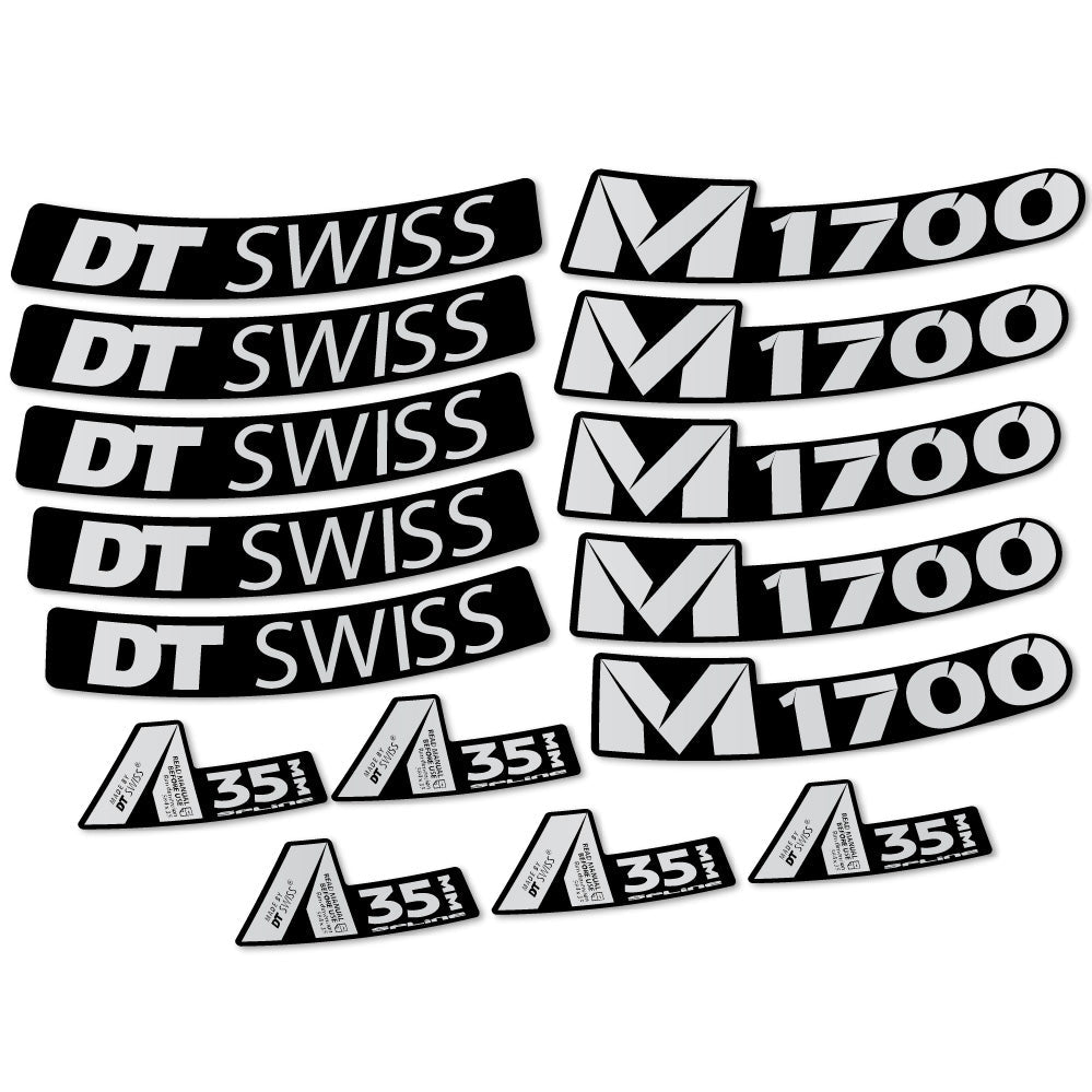 Stickers DT Swiss M1700 35mm compatibles Autocollants roues VTT 29"