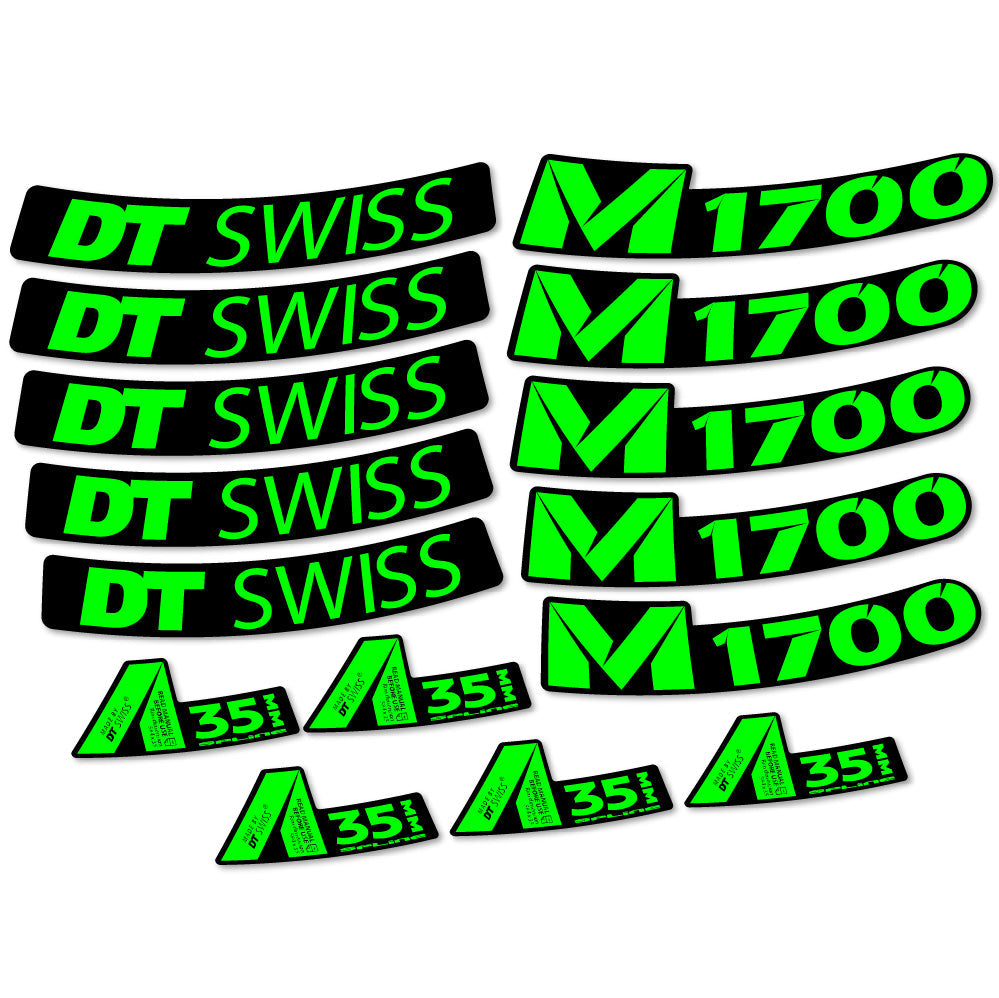 Stickers DT Swiss M1700 35mm compatibles Autocollants roues VTT 29"