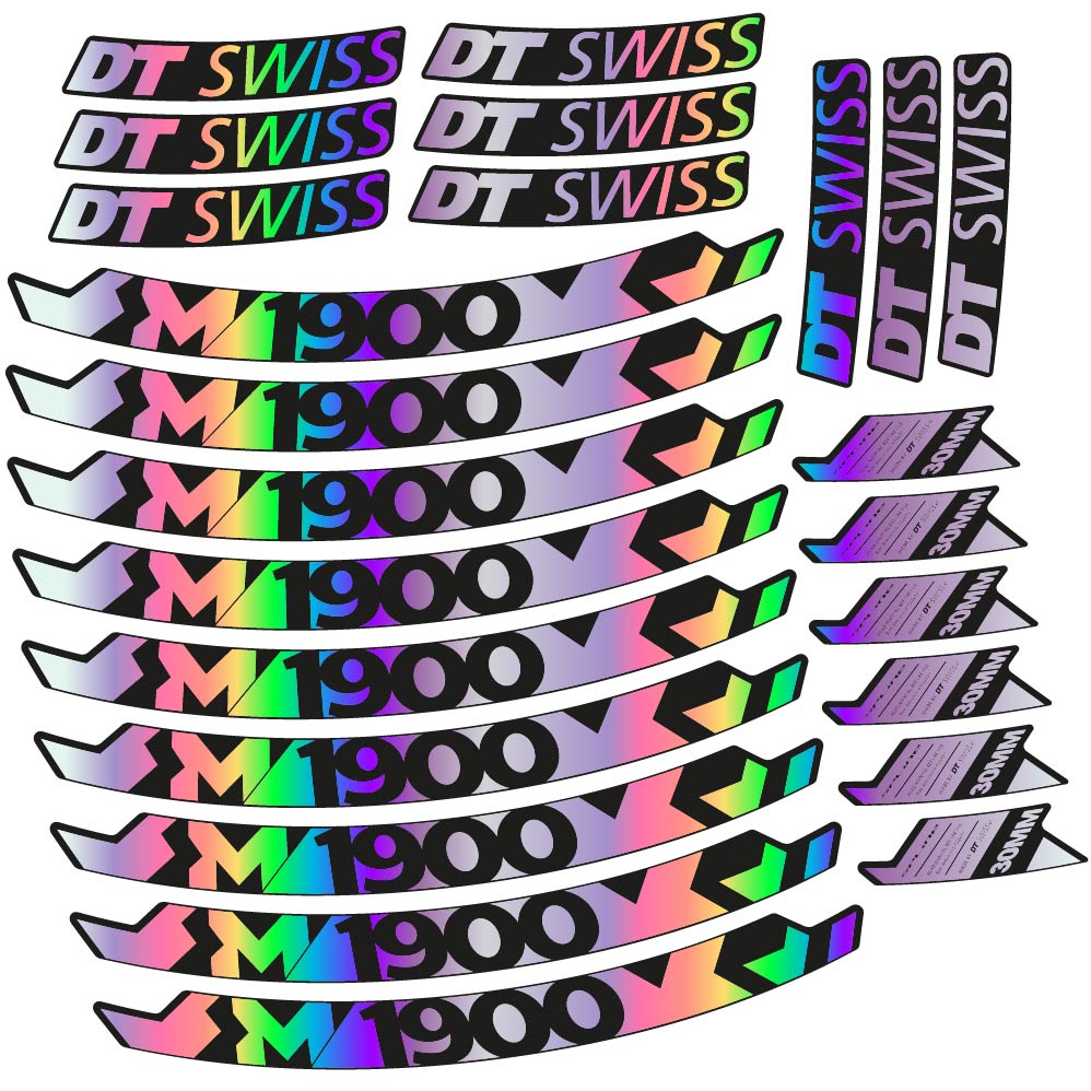 Stickers DT Swiss M1900 compatibles Autocollants roues VTT 29"