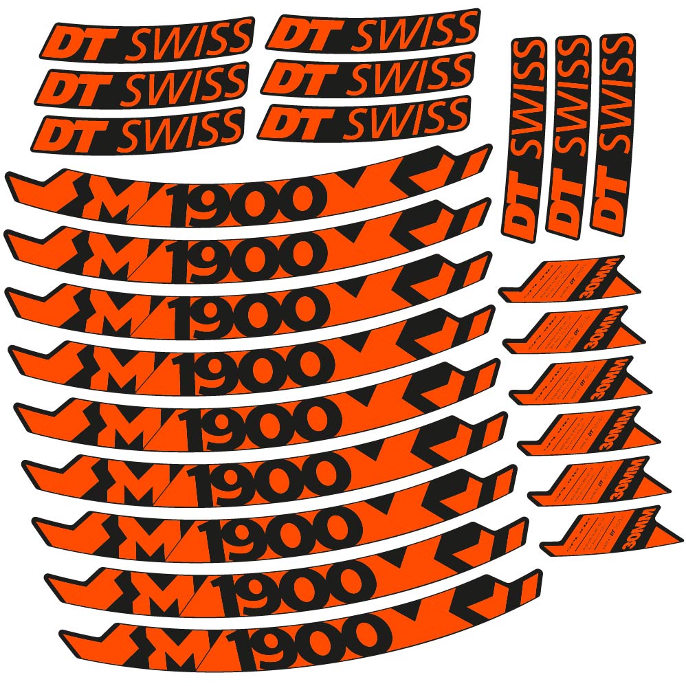 Stickers DT Swiss M1900 compatibles Autocollants roues VTT 29"