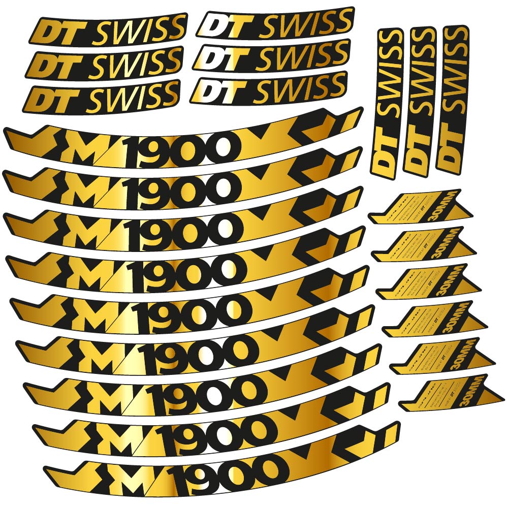 Stickers DT Swiss M1900 compatibles Autocollants roues VTT 29"
