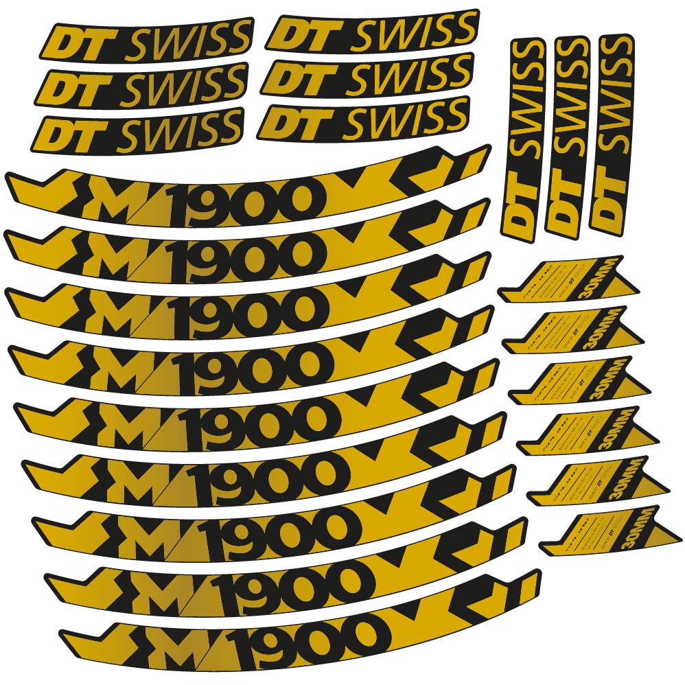 Stickers DT Swiss M1900 compatibles Autocollants roues VTT 29"